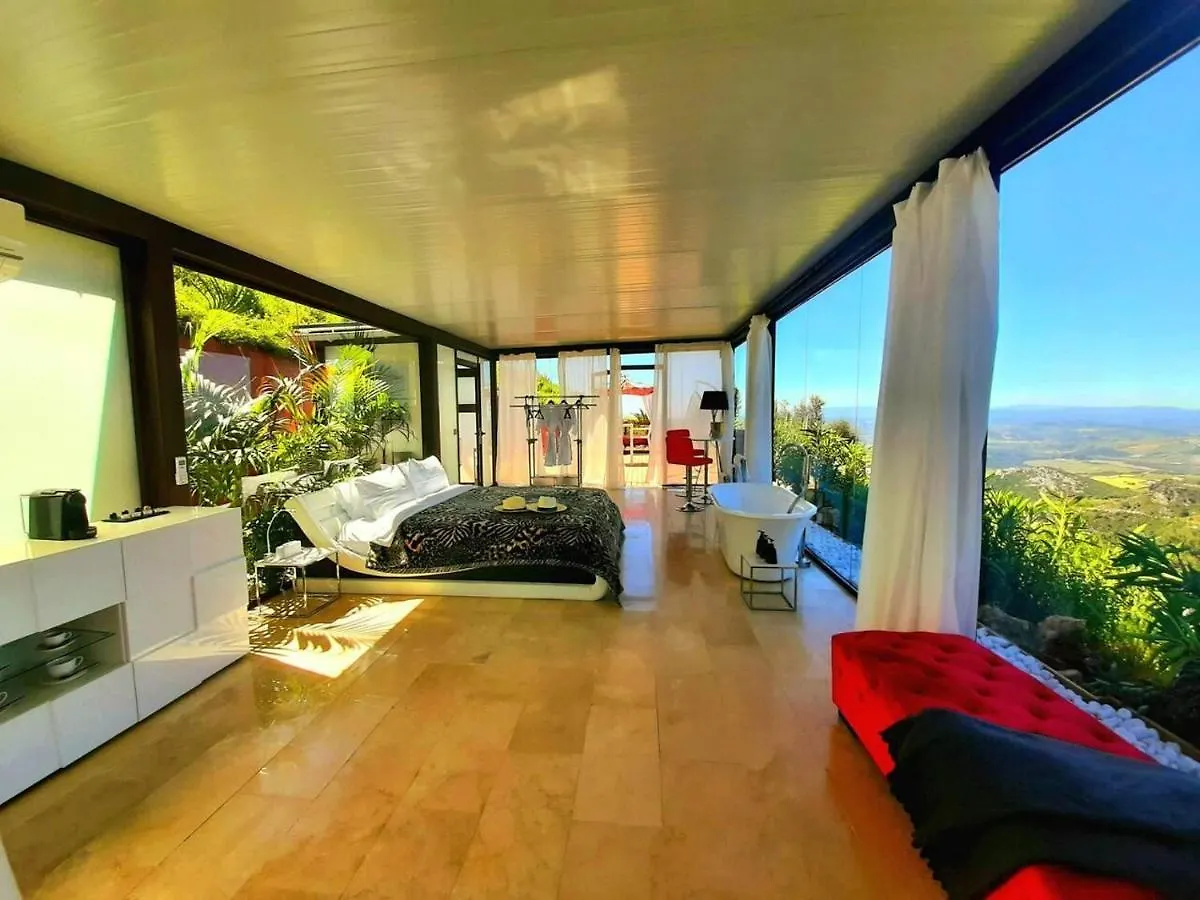 Stylish Beautiful And Exotic Oleandro Glass Suite Casares Spain